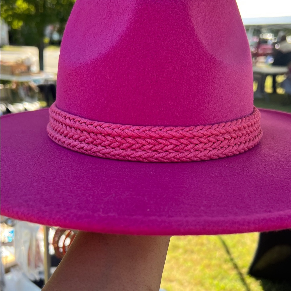 Vibrant Pink Women's Fedora Hat